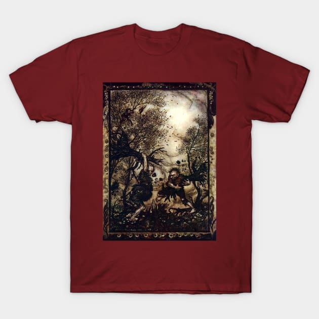 The Valiant Little Tailor - Arthur Rackham T-Shirt by forgottenbeauty